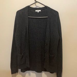 Madewell dark grey cardigan